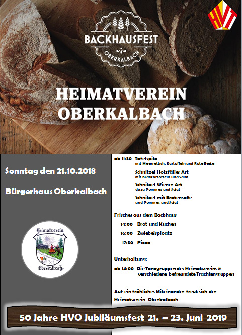 Backhausfest Oberkalbach 2018